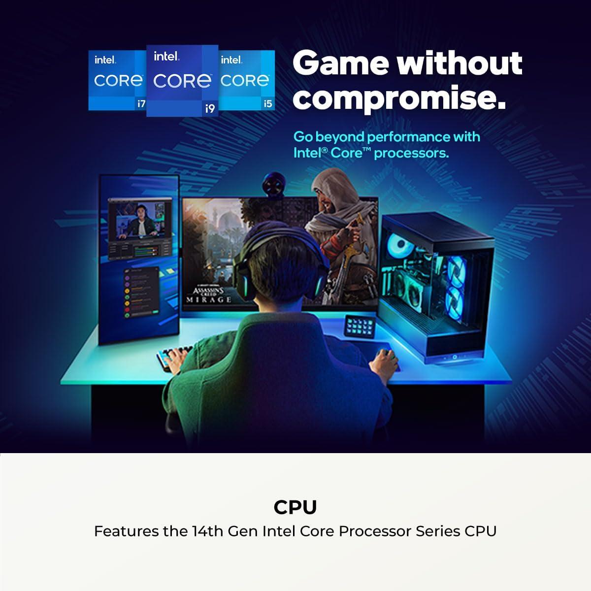 CyberPowerPC Gamer Xtreme VR Gaming PC, Intel Core i7-14700F 2.1GHz, GeForce RTX 5060 Ti 16GB, 16GB DDR5, 1TB PCIe 4.0 SSD, WiFi Ready & Windows 11 Home (GXiVR8040A17)
