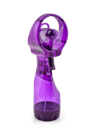 O2COOL Deluxe Handheld Battery Powered Water Misting Fan (Purple)