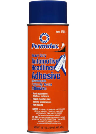 Permatex 27828 Body Shop Heavy Duty Headliner and Carpet Adhesive, 16.75 oz Aerosol Can