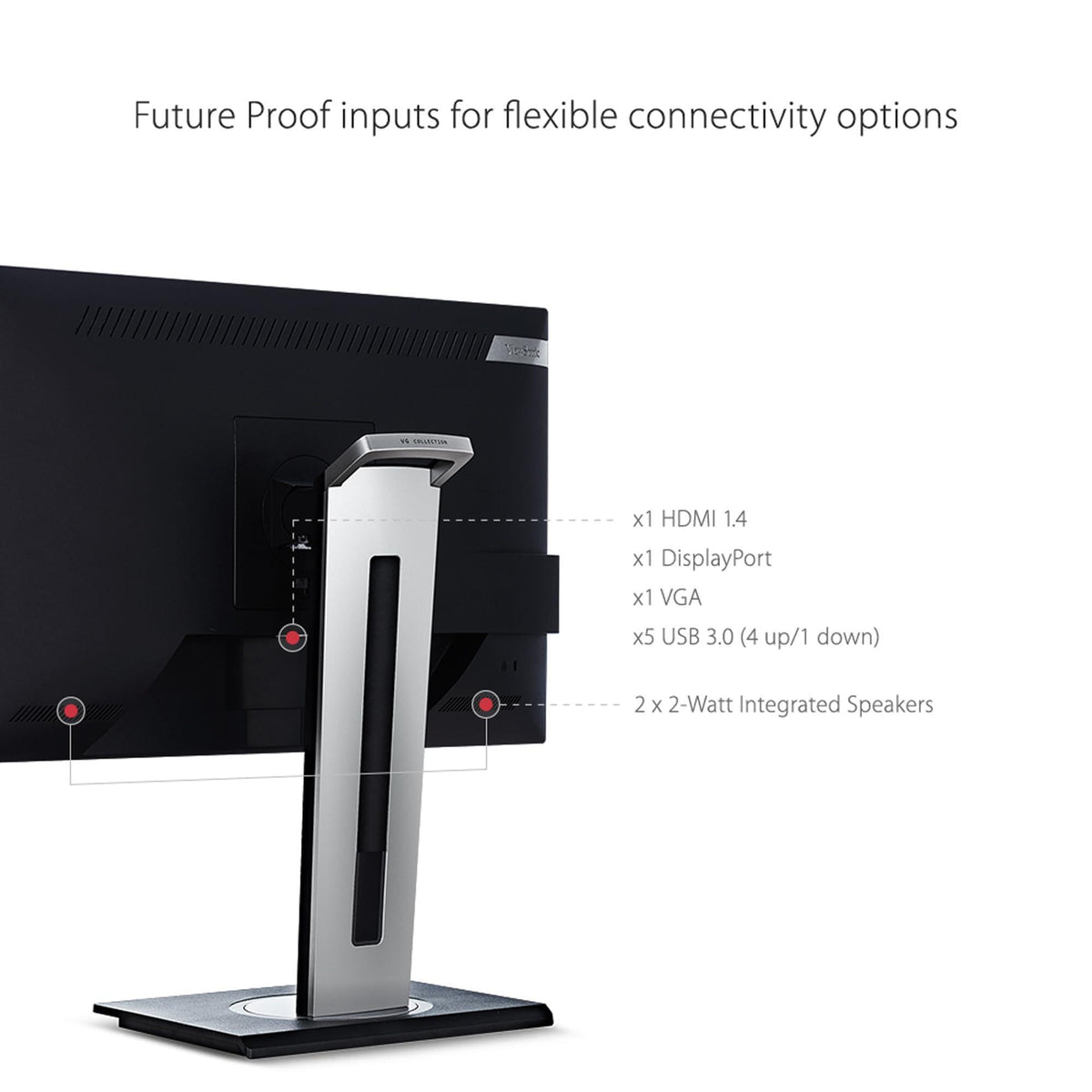 ViewSonic VG2248 22 Inch IPS 1080p Ergonomic Monitor with HDMI DisplayPort USB and 40 Degree Tilt for Home and Office