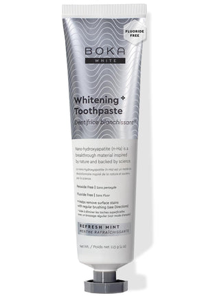Boka Toothpaste - Fluoride Free Toothpaste, Nano Hydroxyapatite Toothpaste | Appropriate for Sensitive Teeth - Adult Oral Care - Whitening - 4 Oz, 1PK