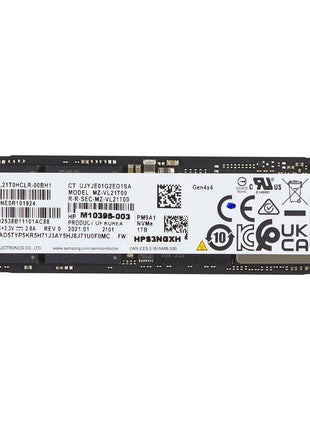 HP 1 TB Solid State Drive - M.2 2280 Internal - PCI Express NVMe (PCI Express NVMe 4.0 x4) - Notebook, Mobile Workstation Device Supported - 3 Year Warranty