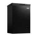 Igloo 3.5 Cu. Ft. Chest Freezer with Removable Basket and Front Defrost Water Drain, Small Deep Freezer Perfect for Homes, Garages, and RVs, Black