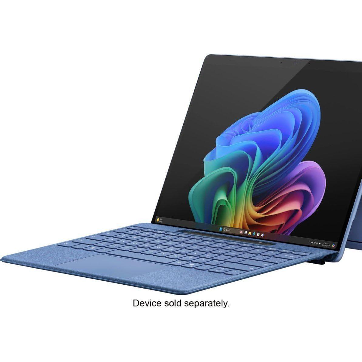 Microsoft Surface Pro Flex Keyboard with Slim Pen Bundle, 2-in-1 Alcantara keyboard for Surface Pro Copilot+ (11th Edition), Pro 9 and 8, Windows 11 Copilot+ PC, Sapphire