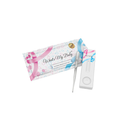 Whats My Baby® Early Gender Prediction Test - Reveal if Your Baby is a Girl or Boy from 5 Weeks - Instant Results - Gender Reveal Early Pregnancy Test Kit