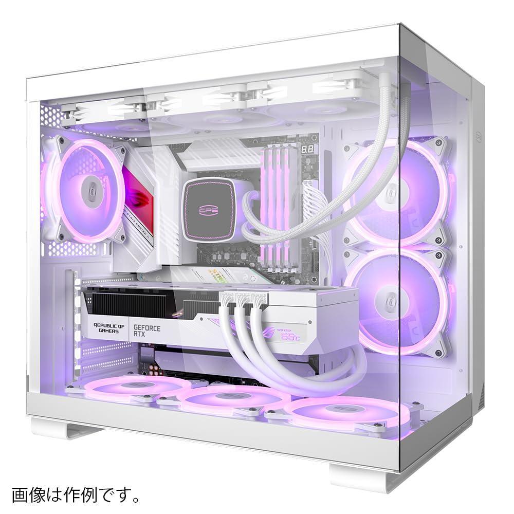 PCCOOLER CPS - C3 T500 ARGB White - Mid Tower - Gaming Desktop Case with 6 ARGB Fans - ATX/M-ATX/ITX - 270 Column Free Panoramic View - 360MM Radiator & 400MM GPU Support (C3-T500WHD6-GL)