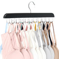 Bra Hanger for Closet, Tank Top Organizer 20 Hooks Capacity Foldable Wood Space Saving Hanger Closet Organizers and Storage for Dorm & Apartment for Tank Top, Hats, Scarf etc.