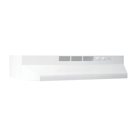 Broan-NuTone 413001 Non-Ducted Ductless Range Hood with Lights Exhaust Fan for Under Cabinet, 30-Inch, White | Under Cabinet Exhaust Fan for Kitchen Ventilation