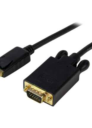StarTech.com 6 ft DisplayPort to VGA Adapter Cable - DP to VGA Video Converter - Active DisplayPort to VGA Cable for PC 1920x1200 - Black