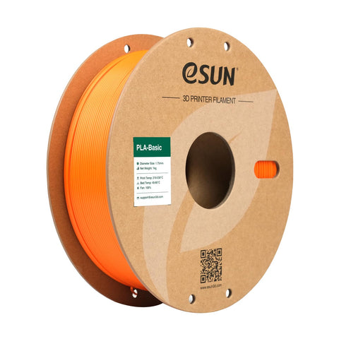 eSUN PLA Basic Filament 1.75mm, 3D Printer Filament High Speed PLA for Fast Printing, 1KG Spool (2.2 LBS) 3D Printing Filament for High Speed 3D Printers, Orange