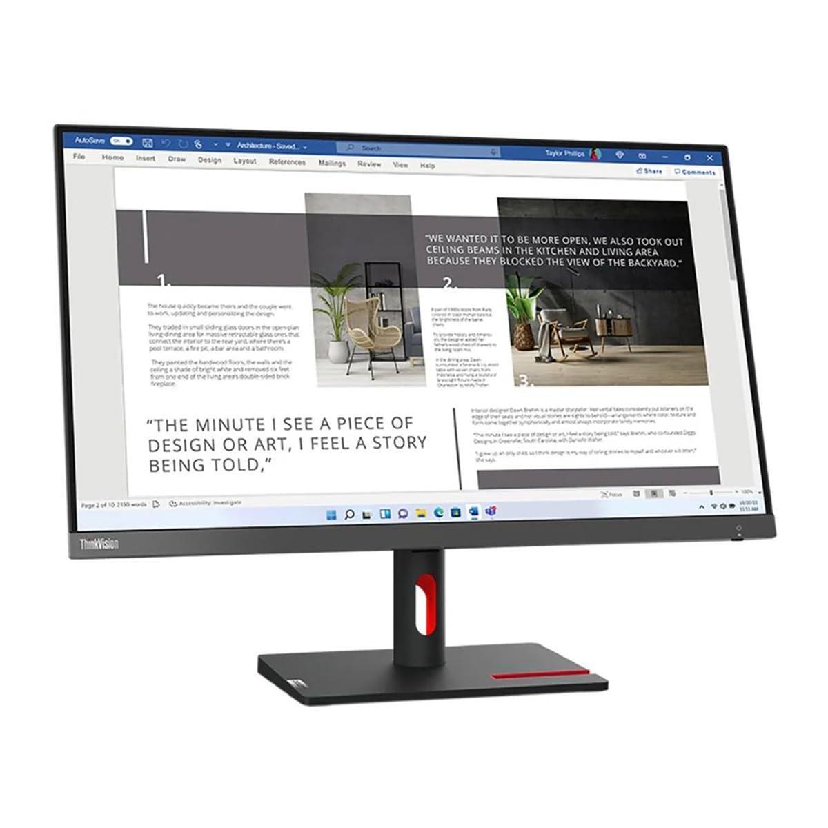 Lenovo ThinkVision S27i-30 27 Full HD LED Monitor - 16:9 - Storm Gray