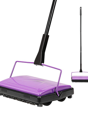 Yocada Carpet Sweeper Cleaner Manual Household Sweeper Lightweight | Hand Push Non-Electric for Home Office Low&Undercoat Carpets Rugs Pet Hair Dust Scraps Paper Rubbish Cleaning with a Brush