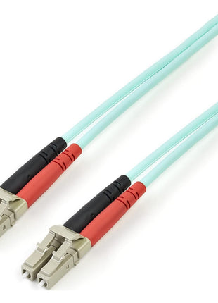 StarTech.com 3m (10ft) LC/UPC OM4 Multimode Fiber Optic Cable, 50/125, 100G, Low Insertion Loss, LSZH Fiber Jumper Cord