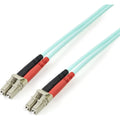 StarTech.com 3m (10ft) LC/UPC OM4 Multimode Fiber Optic Cable, 50/125, 100G, Low Insertion Loss, LSZH Fiber Jumper Cord