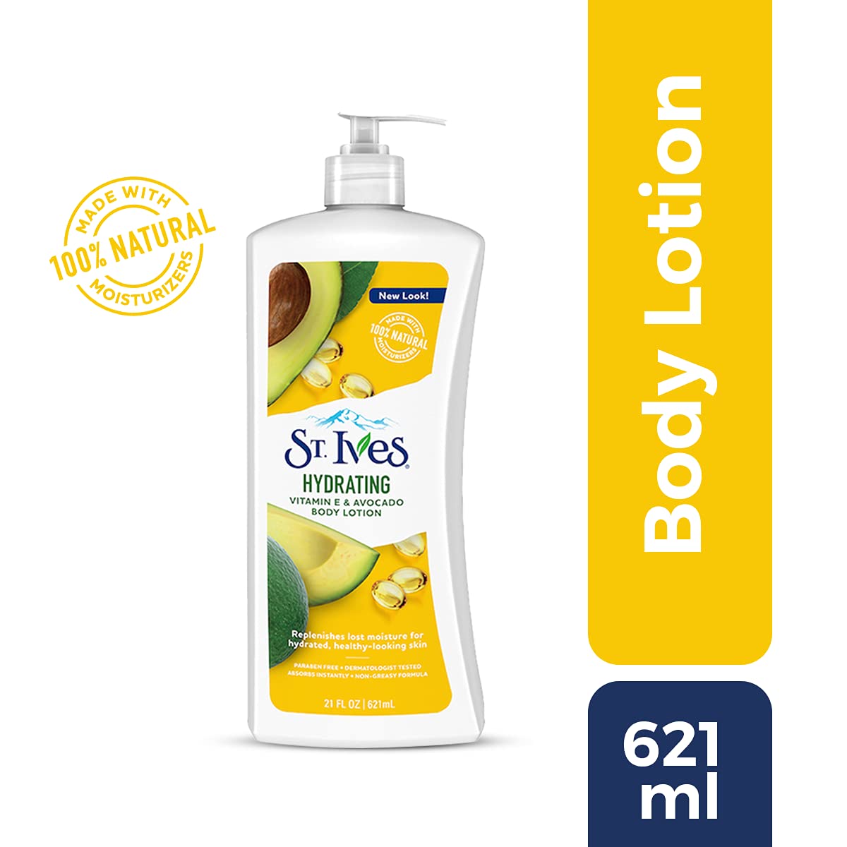 St. Ives Hydrating Vitamin E & Avocado Body Lotion (621ml)