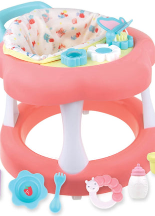 JC Toys - For Keeps Playtime! | Baby Doll Walker Gift Set | Fits Dolls up to 17" | Cloth Seat for easy use and Play Accessories | Ages 2+