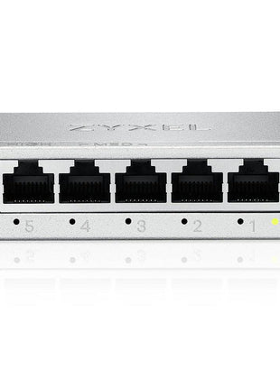 Zyxel 5-Port Gigabit Unmanaged Ethernet Switch, Ethernet Splitter, Desktop or Wall Mount [GS-105B v5]