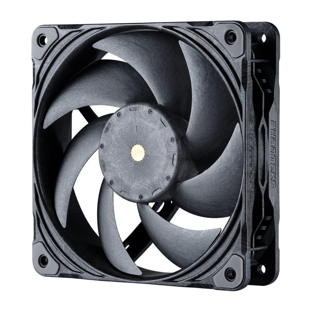 Phanteks (PH-F120T30_BG_3P) T30-120 Fan Triple-Pack, Premium high-Performance Fan, Excellent Sound Quality, 4-pin PWM, Multiple Fan RPM Modes, Black/Grey