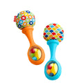 Fisher-Price Newborn Toys Rattle 'n Rock Maracas, Set of 2 Soft Musical Instruments for Babies 3+ Months, Blue & Orange