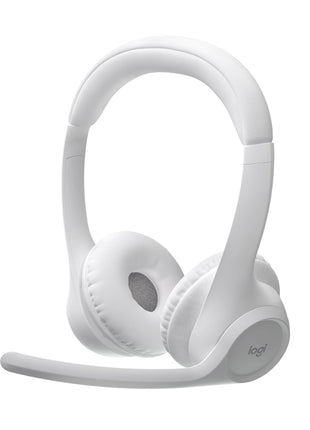 Logitech Zone 300 Wireless Bluetooth Headset Noise Canceling - Off-White | Compatible with Windows, Mac, Chrome, Linux, iOS, iPadOS, Android