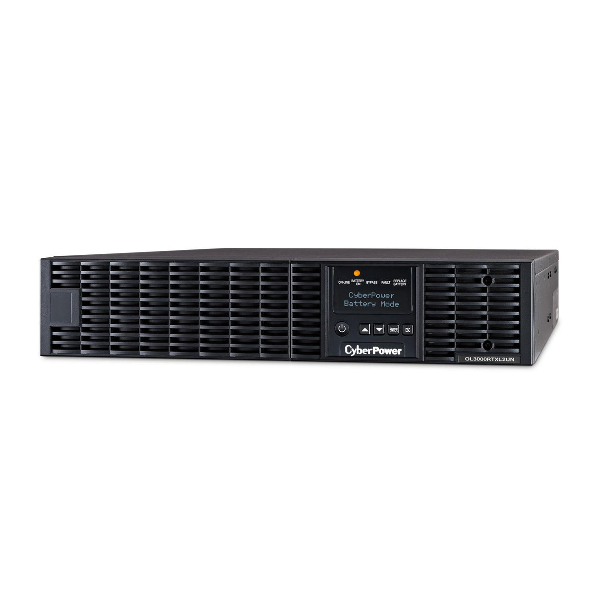 CyberPower OL3000RTXL2UN Smart App Online UPS Battery Backup and Surge Protector, 3000VA/2700W, 7 Outlets, 2U Rack/Tower, Pre-Installed RMCARD205, EBM Option, UL Certified