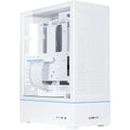 Lian Li SUP01 RGB Tempered Glass ATX Small Tower Computer Case, White