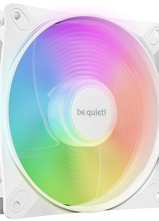 be quiet! Light Wings LX 120mm PWM Reverse White Fan, Optimized and Reversed Blades, ARGB LEDs, Extraordinary air Pressure, Ideal as Side or Bottom Intake, Illuminated hub, Frosted Fan Blades