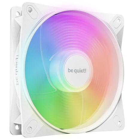be quiet! Light Wings LX 120mm PWM Reverse White Fan, Optimized and Reversed Blades, ARGB LEDs, Extraordinary air Pressure, Ideal as Side or Bottom Intake, Illuminated hub, Frosted Fan Blades