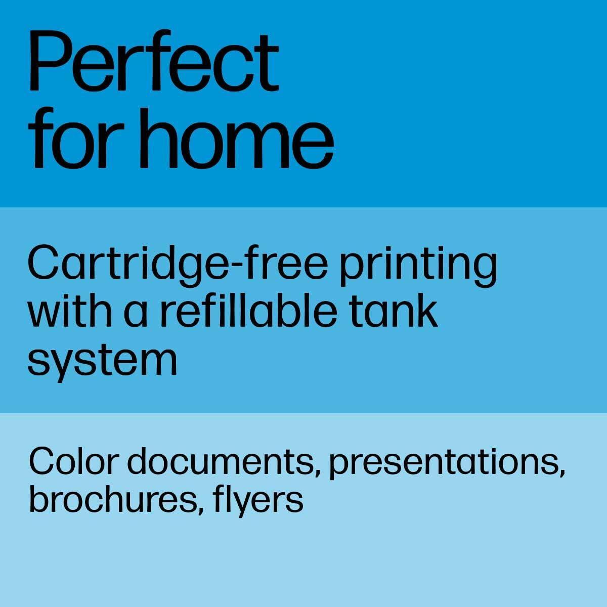 HP Smart -Tank Plus 651 Wireless All-in-One Ink -Tank Printer, up to 2 Years of Ink in Bottles, Auto Document Feeder, Mobile Print, Scan, Copy,, Fax, Works with Alexa (7XV38A)
