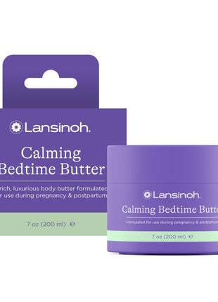 Lansinoh Magnesium Bedtime Butter Body Lotion for Pregnant Moms, Calm Magnesium Lotion for Aching Muscles, Lotion for Women & Soothing Massage, Promote Relaxation, Help Ease Cramps, 7 oz.