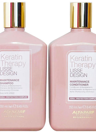 ALFAPARF MILANO Keratin Therapy Shampoo, Conditioner Vitalizing Kit (250ml, Pack of 2)