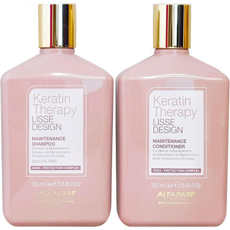 ALFAPARF MILANO Keratin Therapy Shampoo, Conditioner Vitalizing Kit (250ml, Pack of 2)
