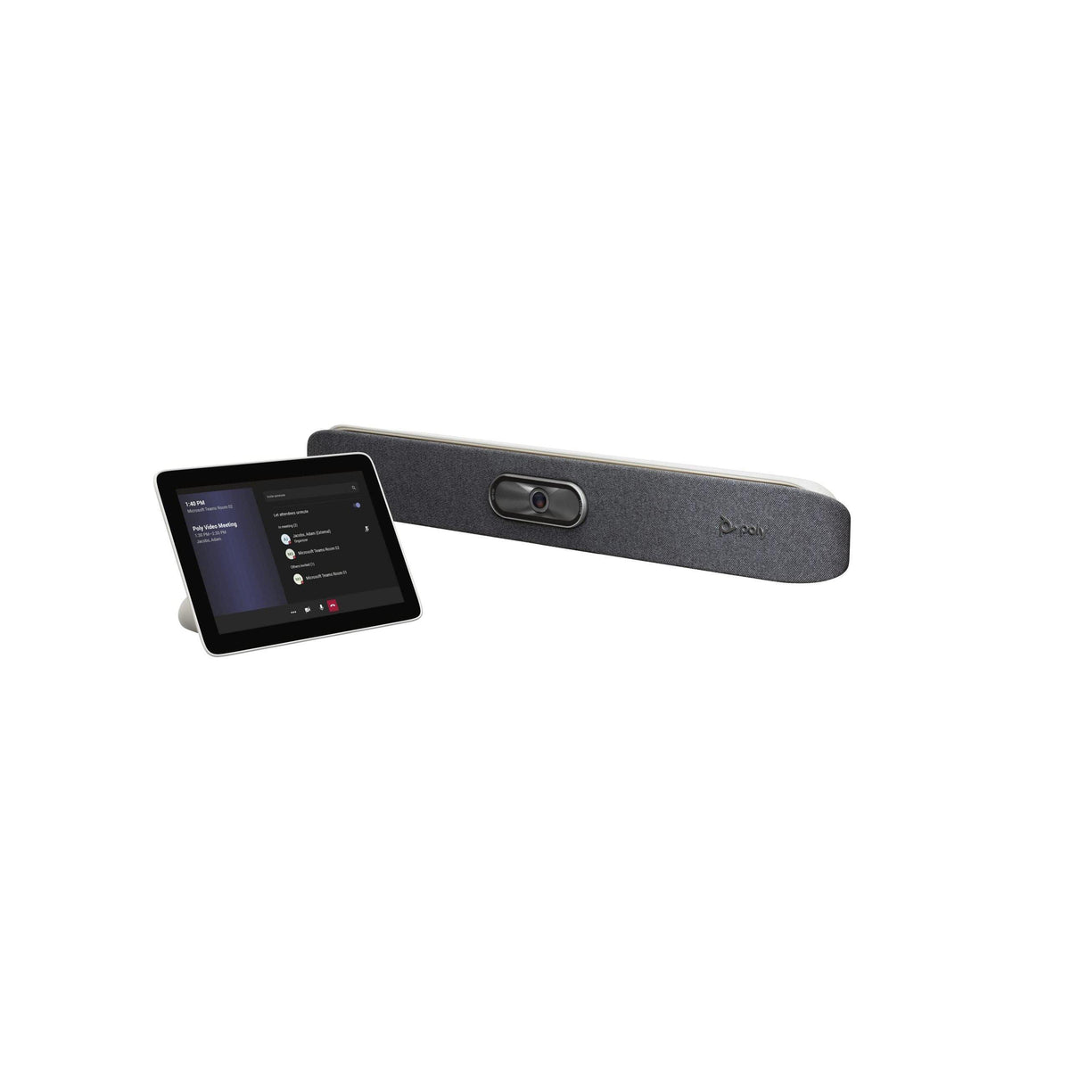 Poly - Studio X30 (Polycom) with TC8 Touch Controller - 4K Video & Audio Bar - Conferencing System for Small Meeting Rooms - Works with Teams, Zoom & More