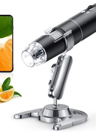 Wireless Digital Microscope, Skybasic 50X-1000X Magnification WiFi Portable Handheld Microscopes with Adjustable Stand HD USB Microscope Camera Compatible with iPhone Android iPad Windows Mac Computer