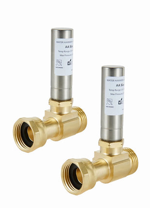 (Pack of 2) EFIELD S-241 Stainless Steel Water Hammer Arrestor For Washing Machine, 3/4 Inch Swivel FHT x 3/4 Inch MHT,(HAMMER020-2PCS)