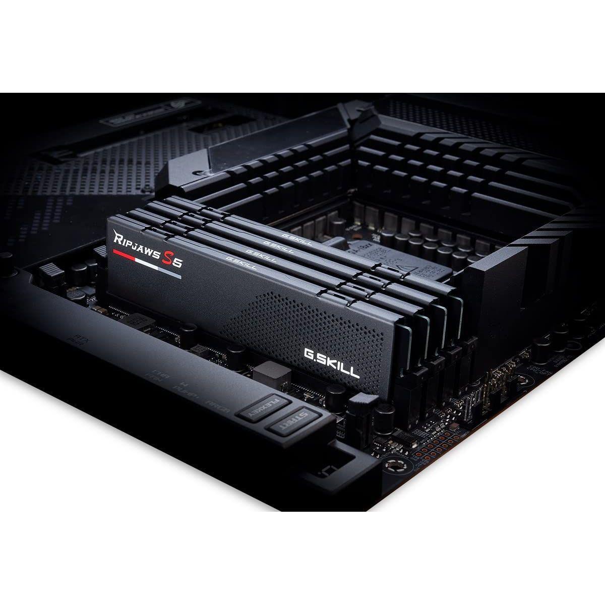 G.SKILL Ripjaws S5 Series (Intel XMP 3.0) DDR5 RAM 32GB (2x16GB) 6000MT/s CL30-40-40-96 1.35V Desktop Computer Memory UDIMM - Matte Black (F5-6000J3040F16GX2-RS5K)