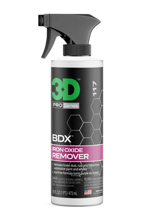 3D BDX Iron Remover – Fast Acting Fallout & Brake Dust Cleaner | Purple Color-Changing Spray for Wheels & Paint | Acid-Free | Made in USA | Car Detailing | 16 oz