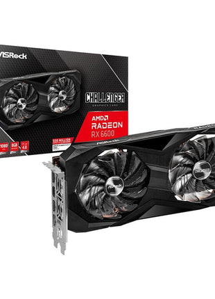 ASROCK AMD Radeon RX 6600 Challenger D Dual Fan 8GB GDDR6 PCIE 4.0 Graphics Card