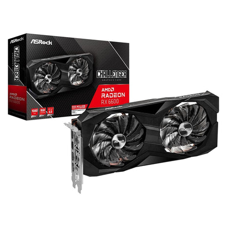 ASROCK AMD Radeon RX 6600 Challenger D Dual Fan 8GB GDDR6 PCIE 4.0 Graphics Card