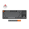 Keychron K8 MAX Wireless Mechanical Keyboard, 2.4GHz/Bluetooth/USB-C, RGB, Aluminum Frame, QMK/VIA, Programmable Macros, PBT Keycaps, For Mac Windows, Super Red Switch