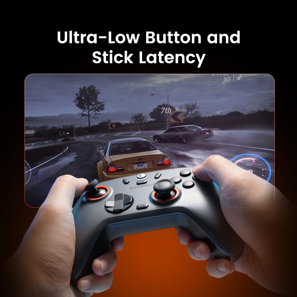 GameSir Nova 2 Lite Wireless PC Controller with Hall Effect Joysticks & Triggers, 2.4G & Wired 1000Hz Polling Rate, Remappable Buttons - Compatible with PC/Switch/Steam/Android (White)