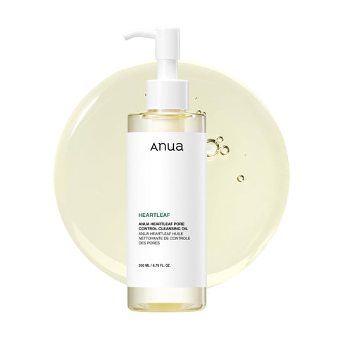 Anua Heartleaf Pore Control Cleansing Oil, Oil Cleanser for Face, Makeup Blackhead Remover, Korean Skin Care 6.76 fl oz(200ml) (original)