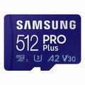 Samsung PRO Plus microSD Memory Card + Adapter, 512GB microSDXC, Up to 180 MB/s, Full HD & 4K UHD, UHS I, C10, U3, V30, A2, for Android Smartphones, Tablets, GoPRO, and DJI Drone (MB MD512SA/AM)