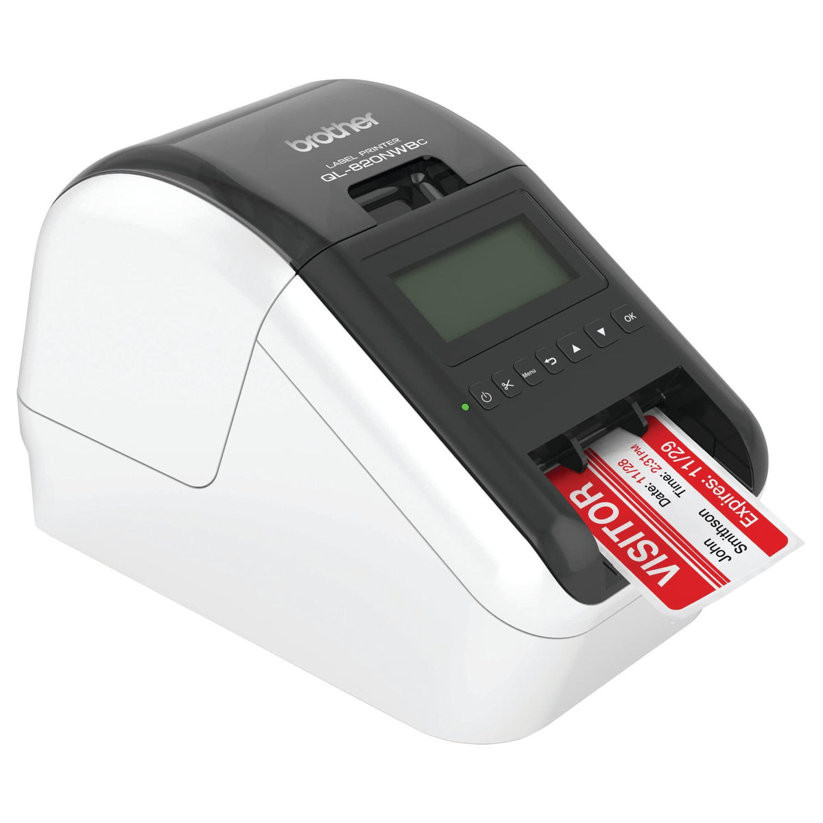 Brother QL-820NWBC Ultra Flexible Label Printer with Multiple Connectivity Options, Black/White, 5.7" x 5" x 9.2"