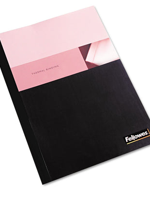 5222701 Thermal Binding System Covers, 9 3/4 x 11 1/8, Clear/Black, 10/Pack Size: 1quot;