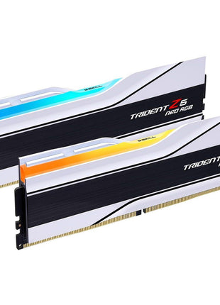 G.SKILL Trident Z5 Neo RGB Series DDR5 RAM (AMD EXPO) 64GB (2x32GB) 6000MT/s CL26-36-36-96 1.45V Desktop Computer Memory U-DIMM - Matte White (F5-6000J2636H32GX2-TZ5NRW)