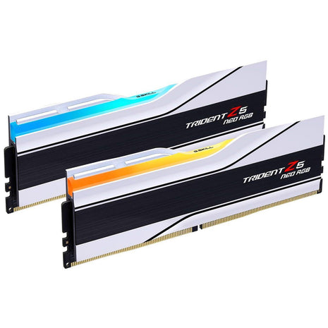 G.SKILL Trident Z5 Neo RGB Series DDR5 RAM (AMD EXPO & Intel XMP 3.0) 64GB (2x32GB) 6000MT/s CL36-36-36-96 1.35V Desktop Computer Memory U-DIMM - Matte White (F5-6000J3636F32GX2-TZ5NRW)