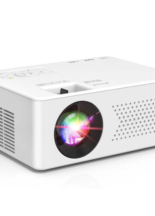 PURSHE Mini Bluetooth Projector, Full HD 1080P Supported Portable Outdoor Movie Projector for iOS, Android, Windows, Compatible with TV Stick/HDMI/Smartphone/PS4/USB [Remote Included]