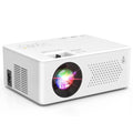 PURSHE Mini Bluetooth Projector, Full HD 1080P Supported Portable Outdoor Movie Projector for iOS, Android, Windows, Compatible with TV Stick/HDMI/Smartphone/PS4/USB [Remote Included]