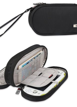 BUBM Double Compartment Storage Case Compatible with PS Vita and PSP, Protective Carrying bag, Portable Travel Organizer Case Compatible with PSV and Other Accessories, Black